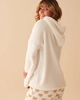 Chandail en peluche douce à motif ourson