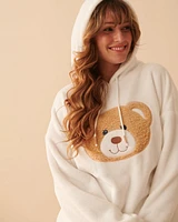 Chandail en peluche douce à motif ourson