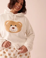 Chandail en peluche douce à motif ourson