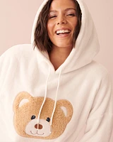 Chandail en peluche douce à motif ourson