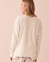 Luxury Velour Long Sleeve Shirt