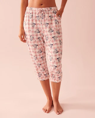 Capri ultra doux à motif hibou