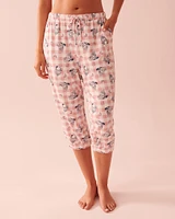 Capri ultra doux à motif hibou