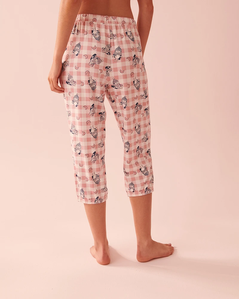 Capri ultra doux à motif hibou