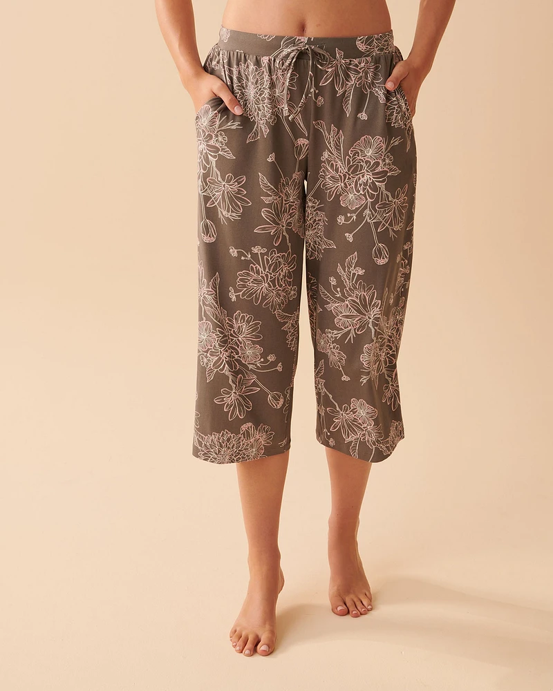 Capri jambe large ultra doux
