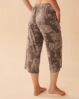 Capri jambe large ultra doux