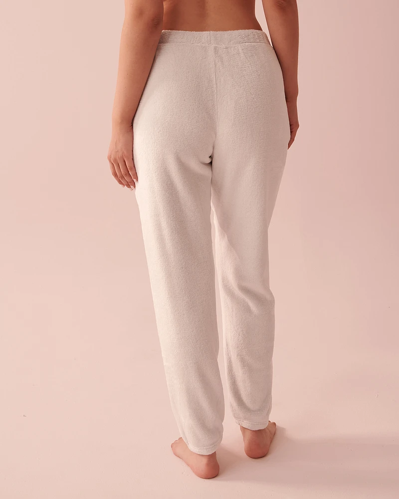 Pantalon de pyjama en peluche douce