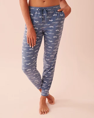 Pantalon de pyjama jogger en velours luxueux