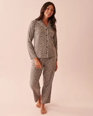 Cotton Long Sleeve Shirt PJ Set