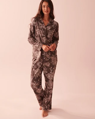 Ensemble pyjama chemisier luxueux en flanelle