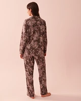 Ensemble pyjama chemisier luxueux en flanelle