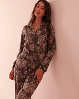 Ensemble pyjama chemisier luxueux en flanelle