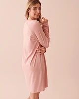 Chemise de nuit manches longues ultra douce à motif hibou