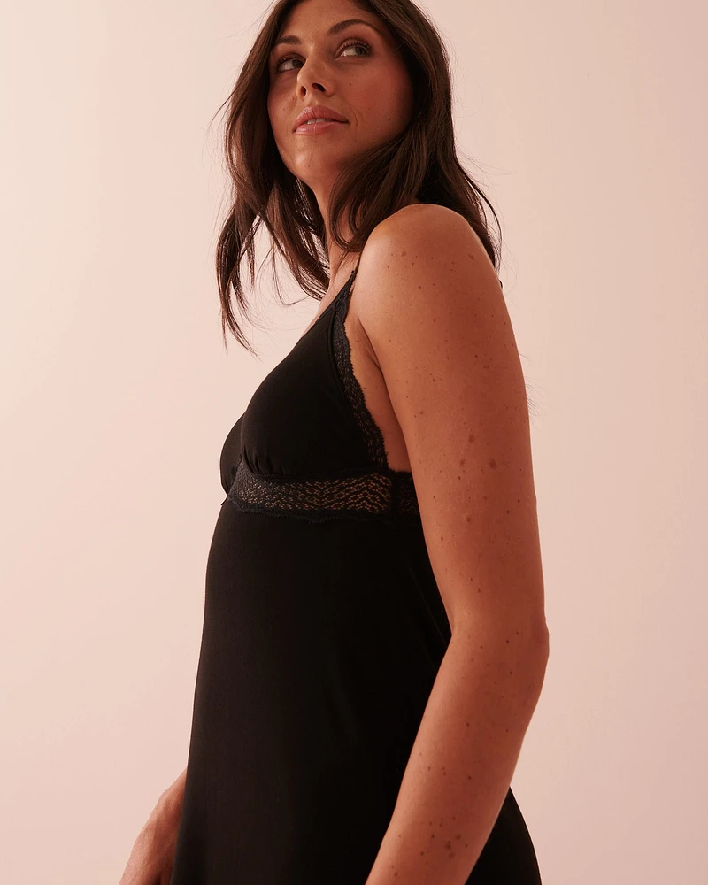 Soft Jersey Lace Details Nightie