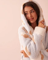 Nerdy Bear Sherpa Hooded Robe