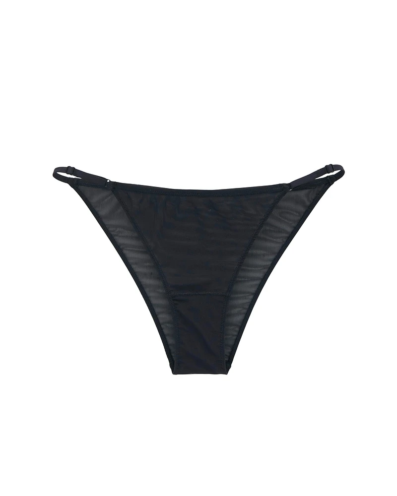 Culotte bikini ajustable en résille