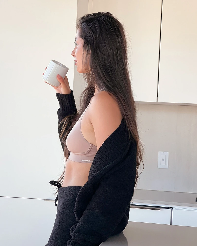 Bralette en résille transparente