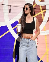 Camisole courte en chenille