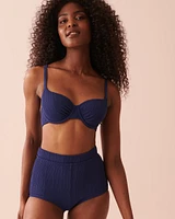 TEXTURED Balconette Bikini Top