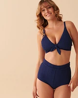 TEXTURED D Cup Triangle Bikini Top