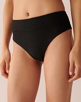 TEXTURED High Leg Bikini Bottom