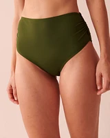Bas de bikini taille haute plissée SAMPIERI