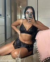 Satin and Lace 2-piece Set