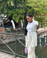 Kimono en résille imprimée