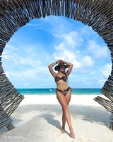 EARTHY JUNGLE Balconette Bikini Top