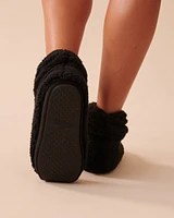 Pantoufles bottines en sherpa