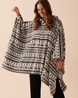 Soft Plush Hooded Cape