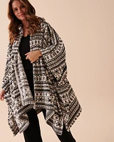 Soft Plush Hooded Cape