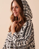 Soft Plush Hooded Cape