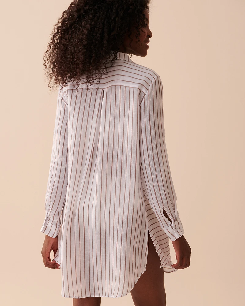 Tunique longue boutonnée
