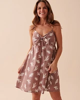 Sleeveless Cotton Botanical Dress