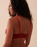 Soutien-gorge doublure légère fermeture avant en dentelle