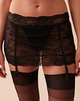 Floral Lace and Mesh 2-piece Set