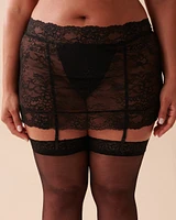 Floral Lace and Mesh 2-piece Set