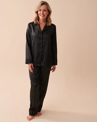 Ensemble pyjama en satin jacquard