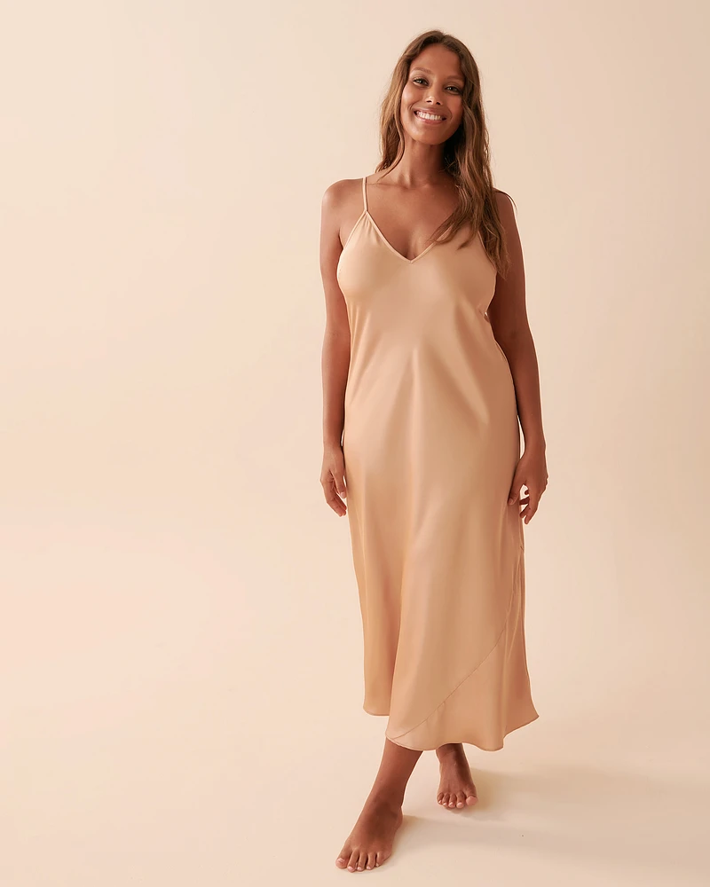 Nuisette longue en satin