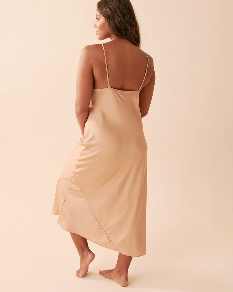 Nuisette longue en satin