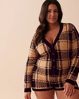 Chenille Long Sleeve Romper