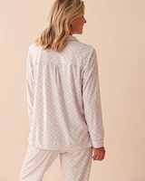 Luxury Velour Long Sleeve Button-down Shirt