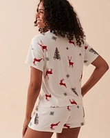 T-shirt henley en fibres recyclées