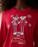 Mouse Print Super Soft Long Sleeve Shirt