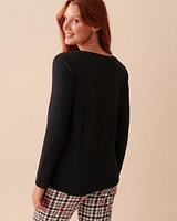 Chandail manches longues ultra doux à motif cerf