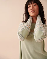 Recycled Fibers Fair Isle Crew Neck Shirt