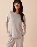 Waffle Knit Long Sleeve Shirt