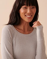 Waffle Knit Long Sleeve Shirt