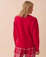 Snowflakes Chenille Long Sleeve Shirt